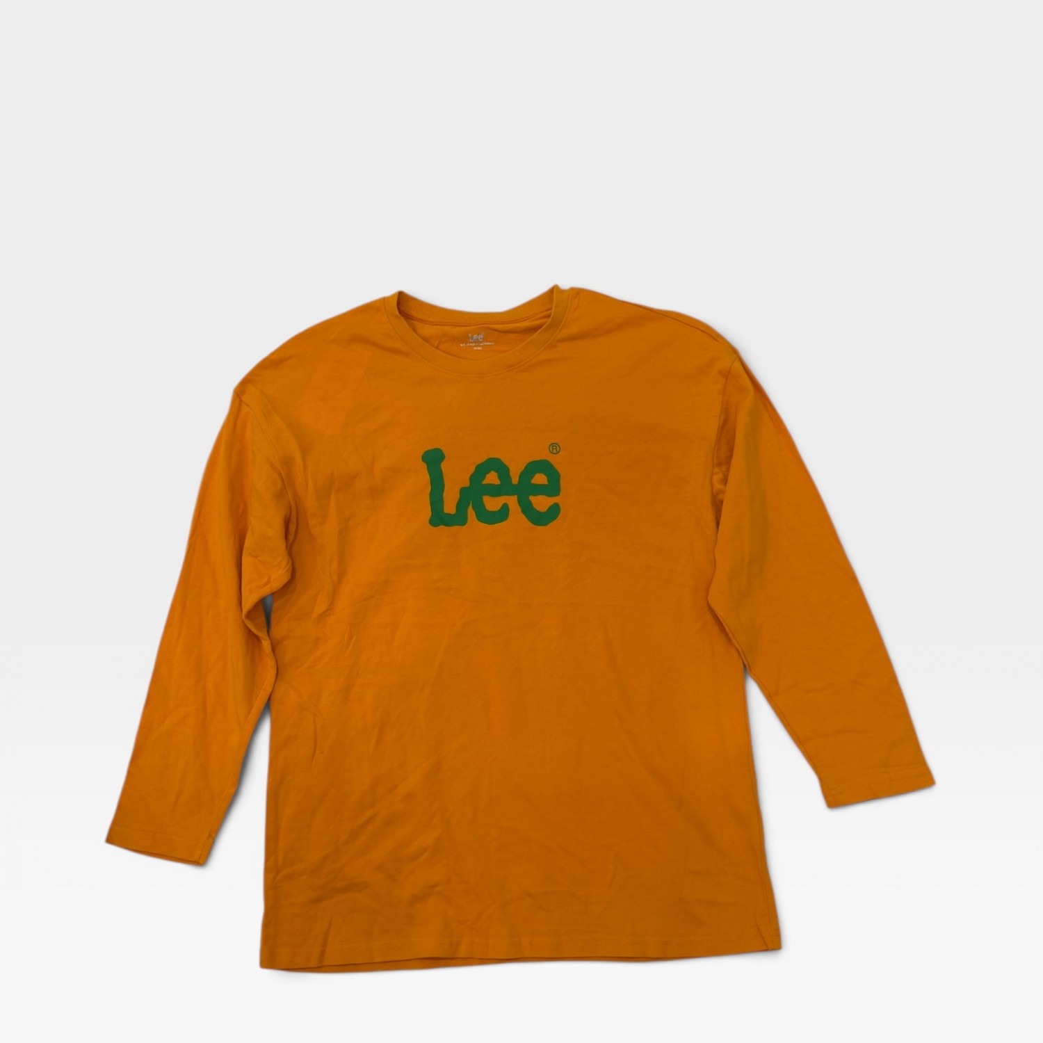 Lee Long Sleeve Logo T-Shirt Orange